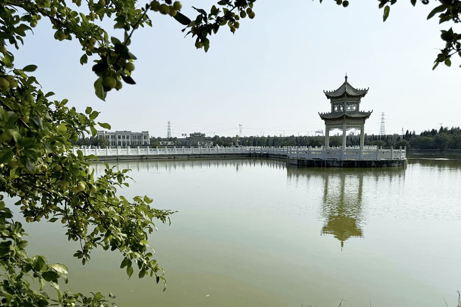 上海市津南区怡静园园区湖景图