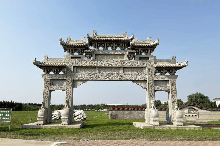上海市津南区怡静园陵园大门图