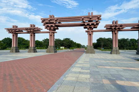 上海市东丽区东华林陵园园区建筑图