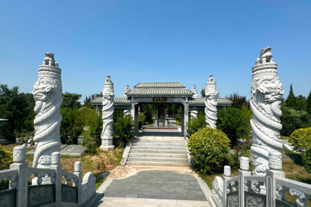 上海市东丽区东华林陵园园区建筑图